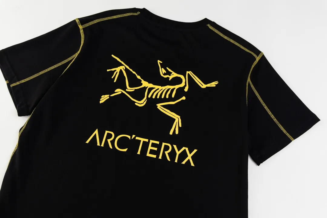 Ayc Teryx （ F 3） 2024FW T LOGO Premium 32s Same Style ： Yellow Pink White Size：XS S M L